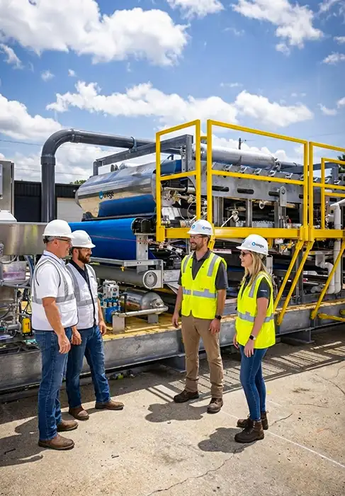 Mobile dewatering rental solution for temporary wastewater capacity needs